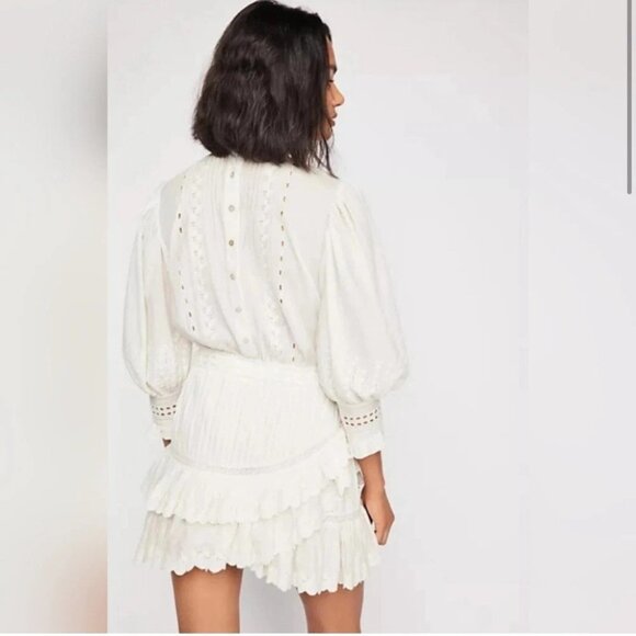 Love Shack Fancy - lorelai Dress - size Large - Cream color New without tags - Picture 3 of 4